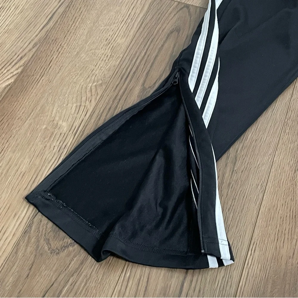 Adidas Track Pants‎ Black White Zipper Ankles